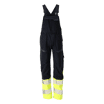 Pantaloni cu pieptar HI-VIS ignifugi MASCOT® ACCELERATE MULTISAFE