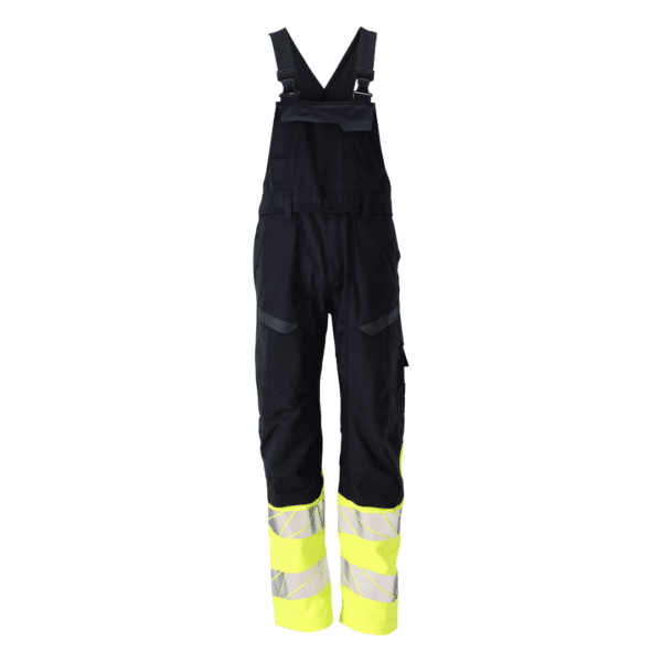 Pantaloni cu pieptar HI-VIS ignifugi MASCOT® ACCELERATE MULTISAFE