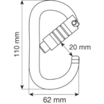 Carabinieră OVAL XL 3LOCK CAMP - imagine 8